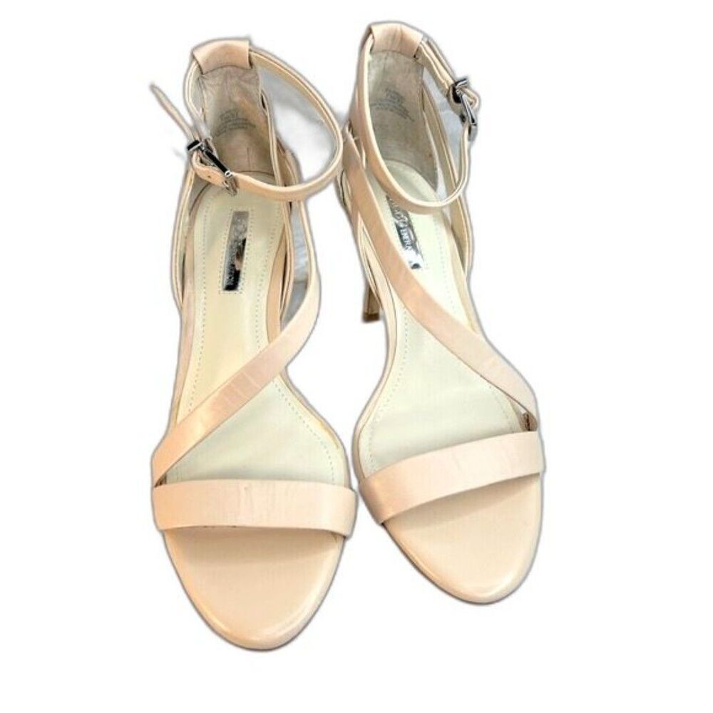 Women's BCBGeneration heels Evening Sandals beige casual shoes size 7.